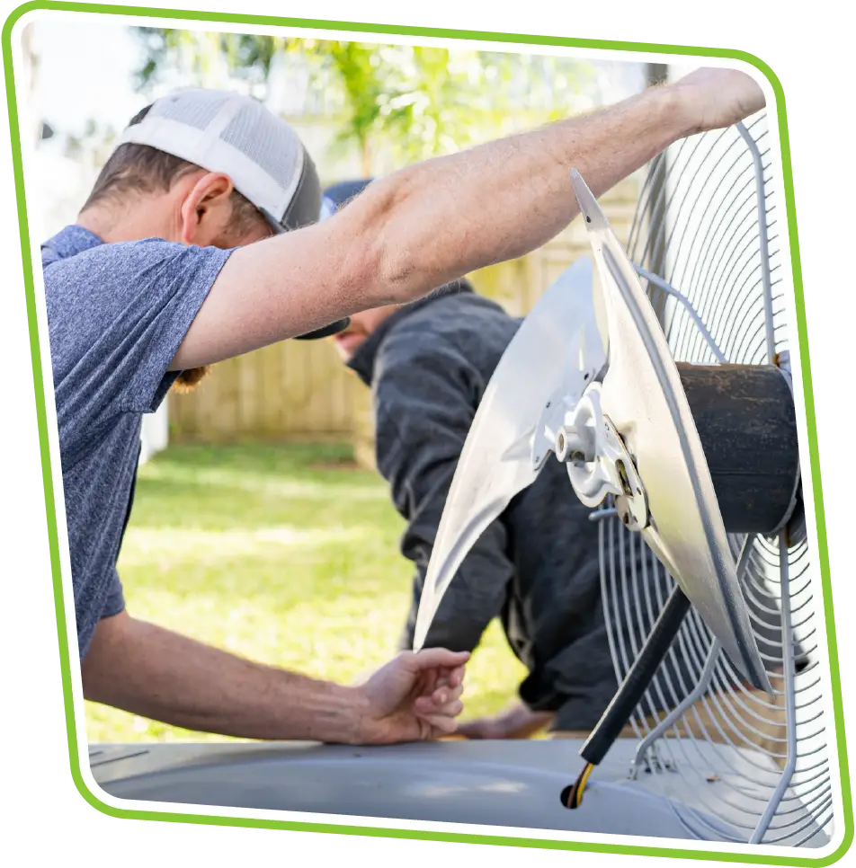 All Airs Home Services professionals prepared for AC installation