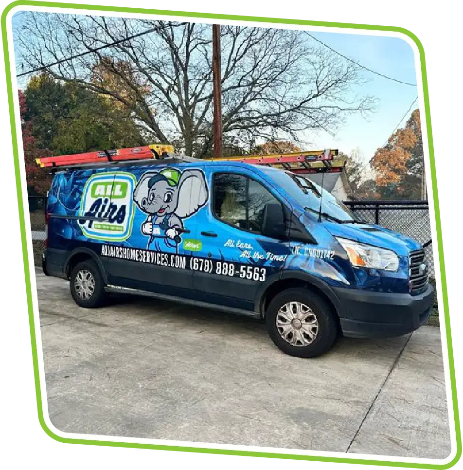 All Airs Home Services HVAC and Electrical Service Van in Powder Springs, GA.